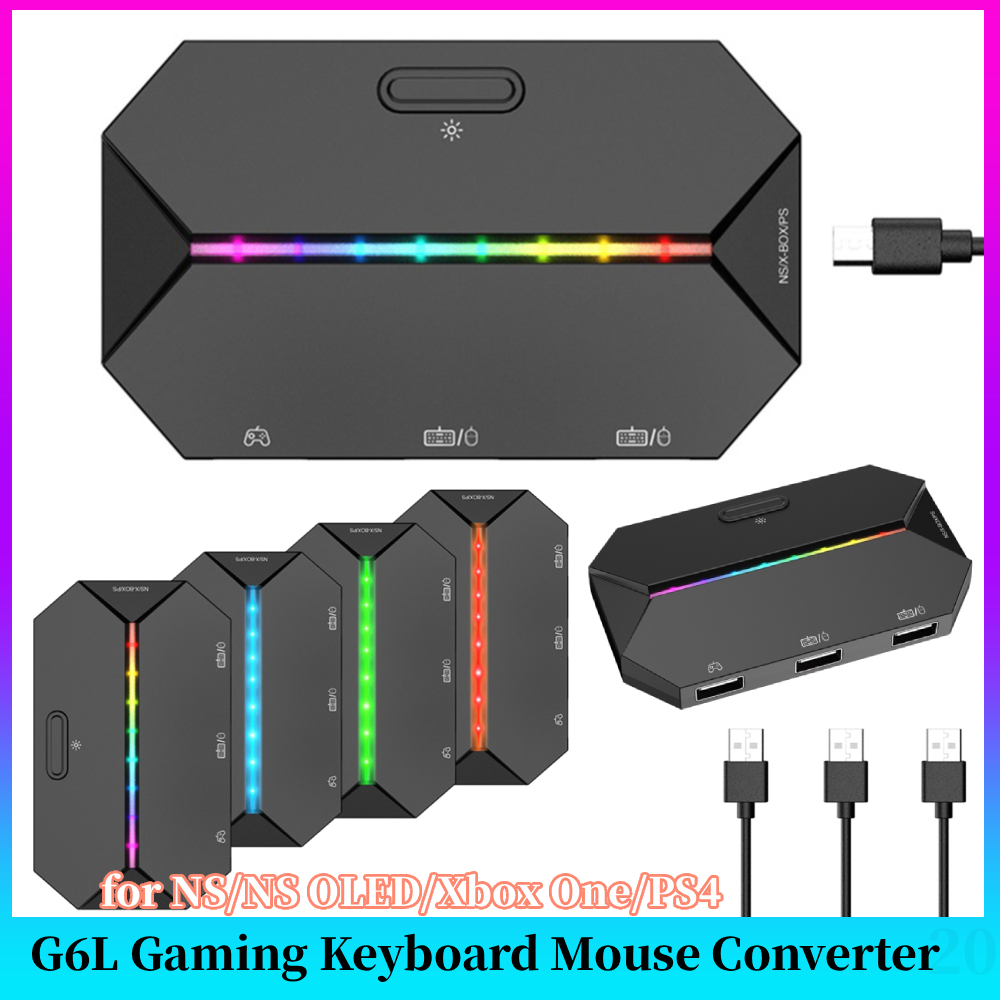 Gaming Keyboard And Mouse For Xbox - G6L Gaming Keyboard Mouse Converter Portable