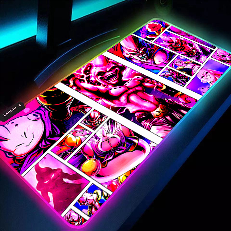 Gaming Keyboard En Mouse - RGB Mouse Pad 90x40cm DBZ Dragon