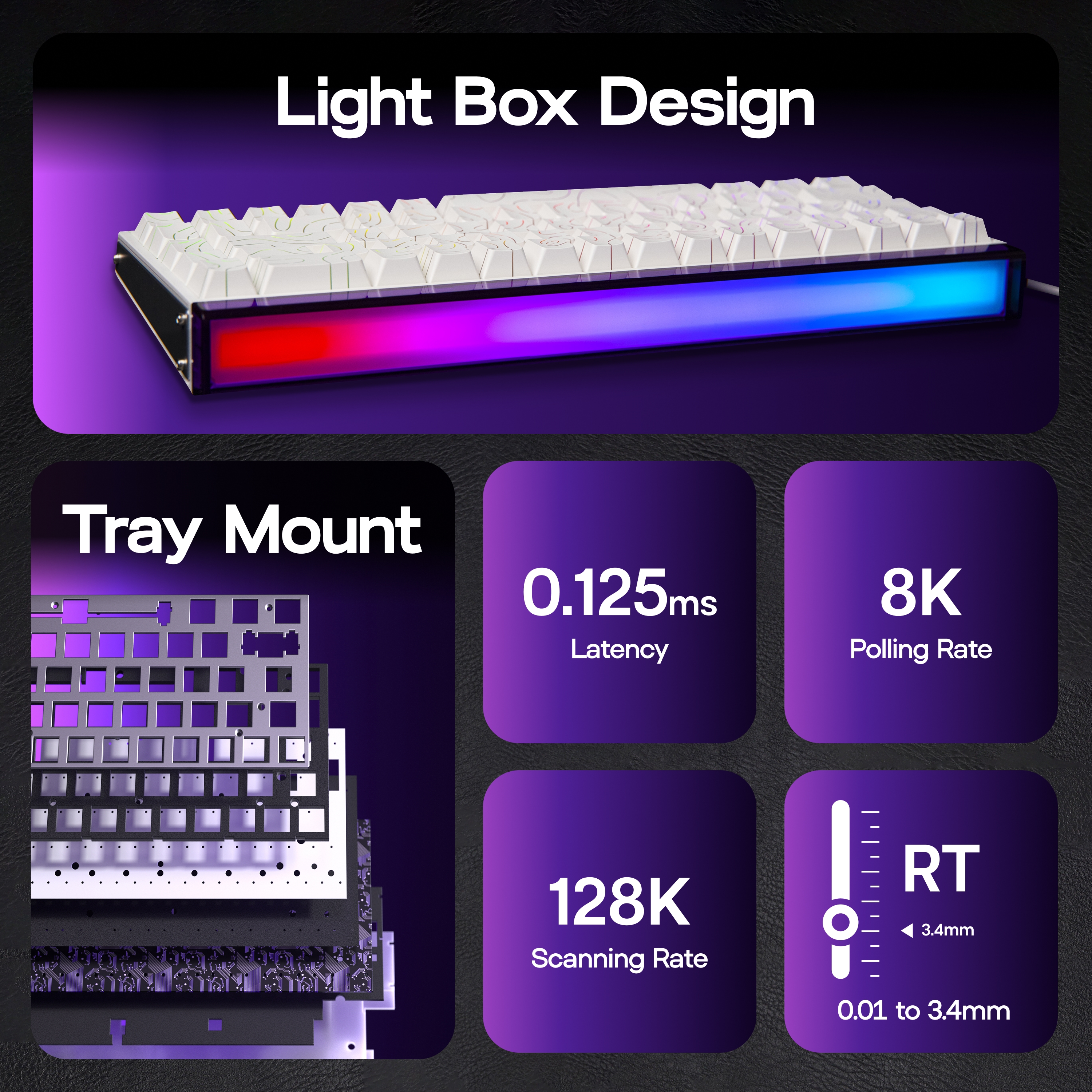 AULA Hero68 HE 65% ANSI US Lay - Gaming Keyboard Hall Effect Switches avaliação e preço