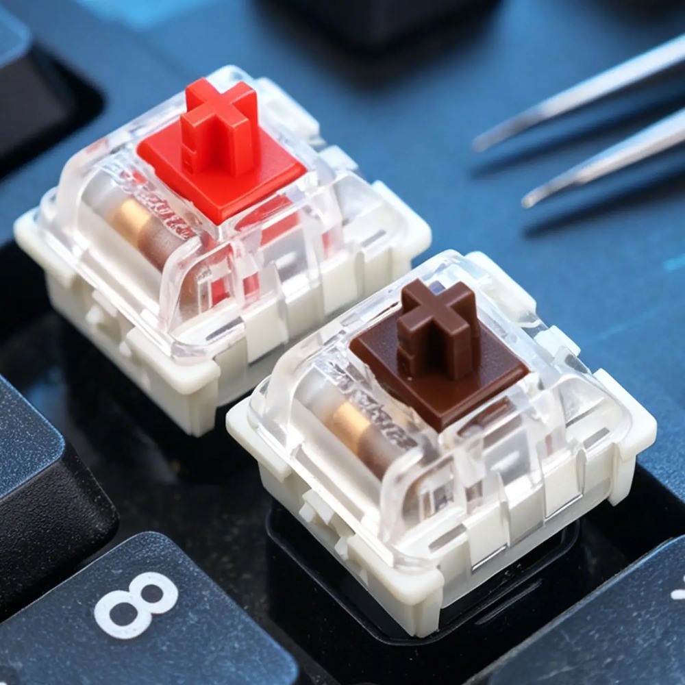 1-150Pcs 3 Pin DIY Mechanical  - Gaming Keyboard Blue avaliação e preço