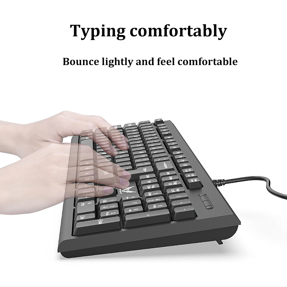USB Wired Keyboard 104 Keys St - Gaming Keyboard Budget avaliação e preço