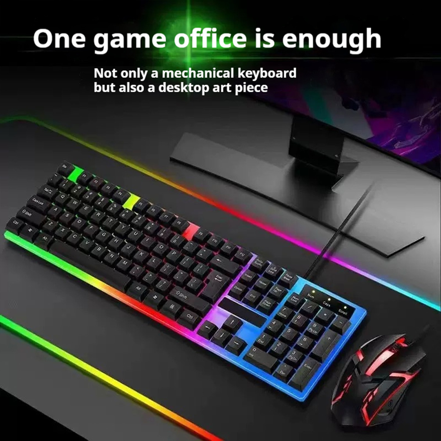 Gamer Keyboard And Mouse PC Ga - Gaming Keyboard No Rgb avaliação e preço