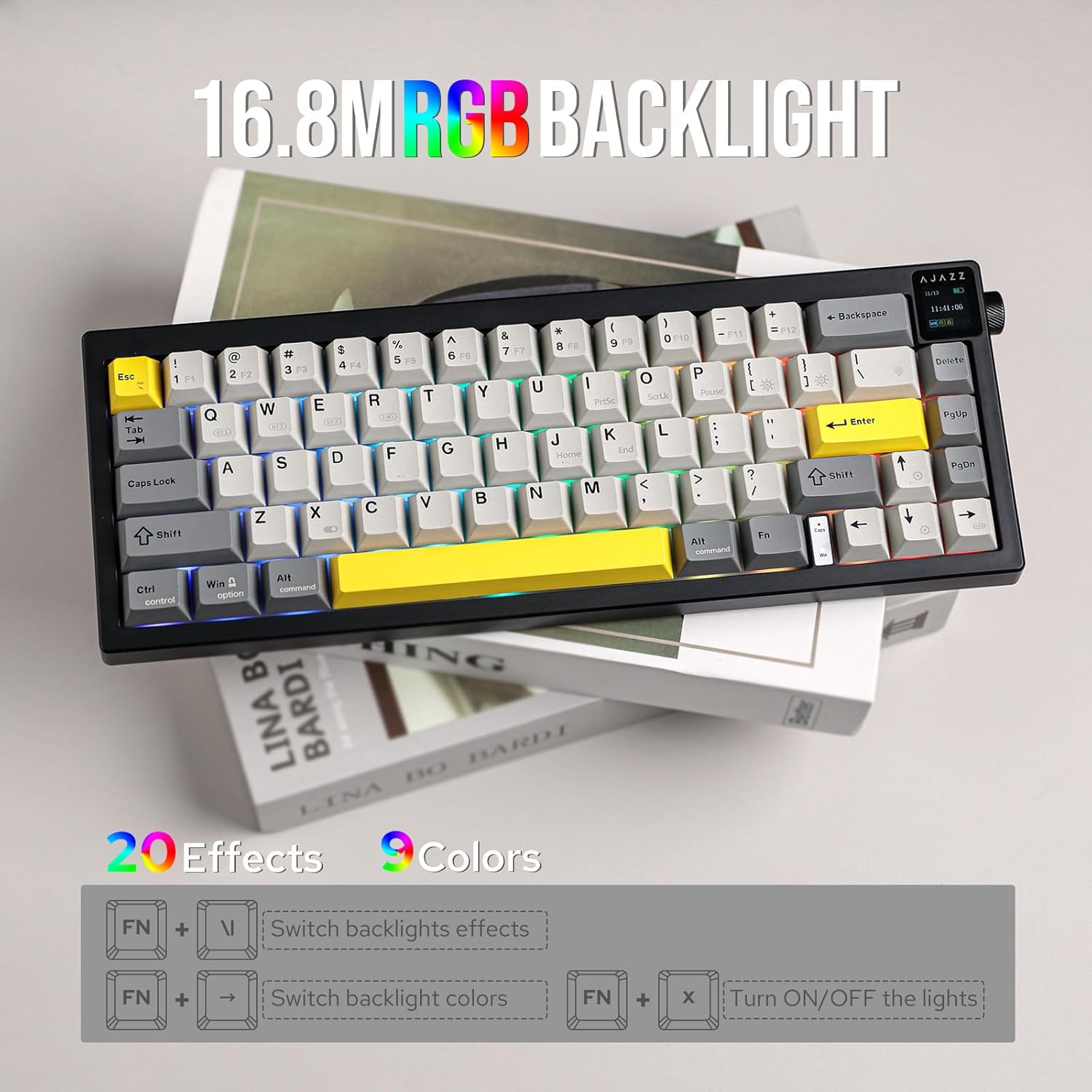 Ajazz AK650 Gaming Mechanical  - Gaming Keyboard Budget avaliação e preço
