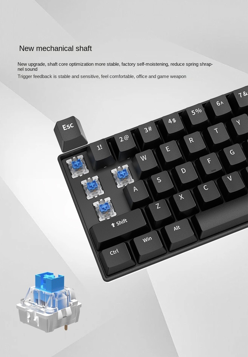 Gaming Keyboard White Mechanic - Gaming Keyboard Budget avaliação e preço