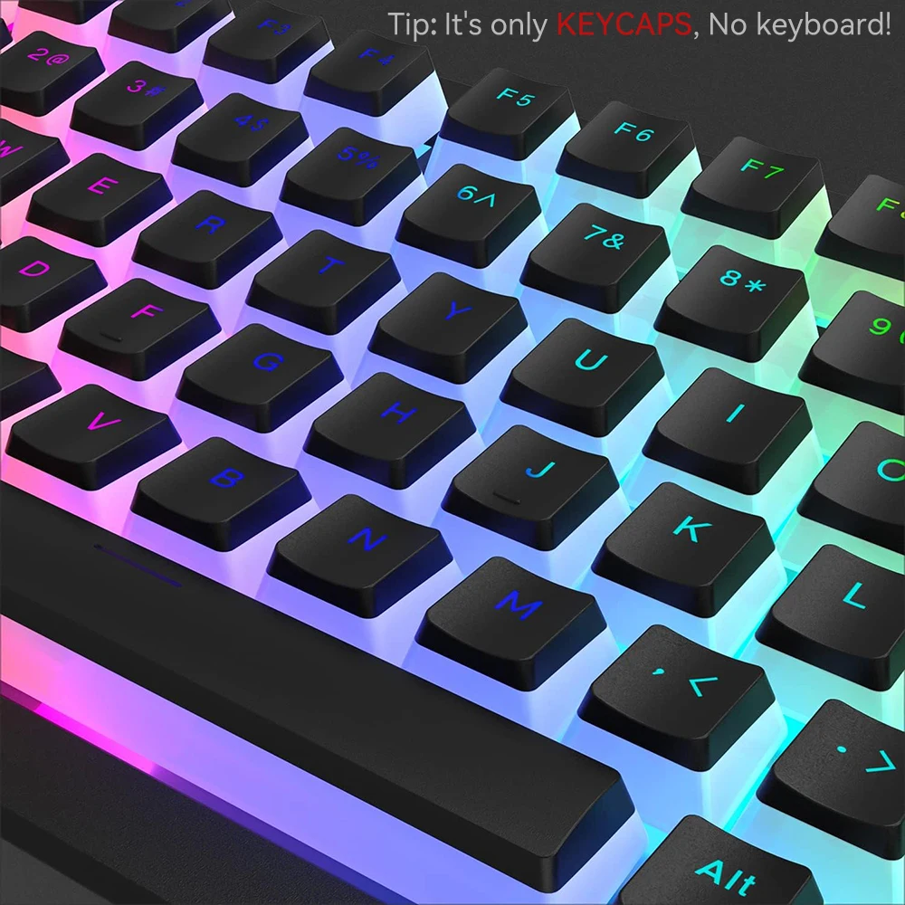 New Pudding PBT Keycaps 129 Ke - Gaming Keyboard Budget avaliação e preço