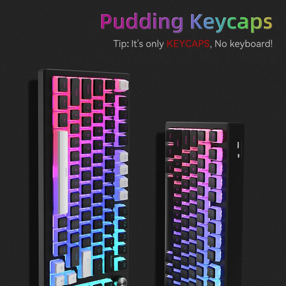 New Pudding PBT Keycaps 129 Ke - Gaming Keyboard Budget avaliação e preço