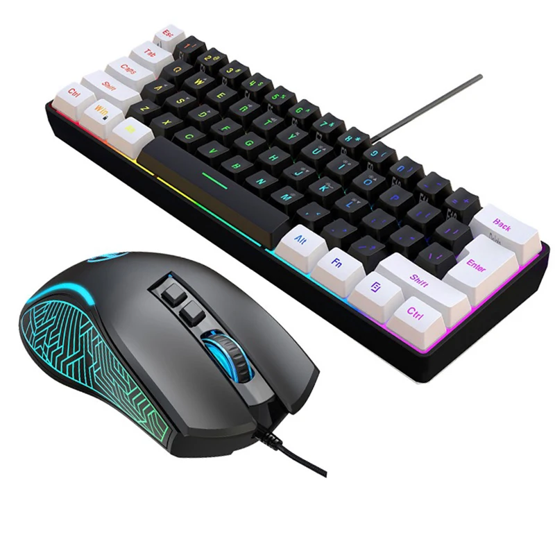 Keyboard and Mouse 60% Compute - Gaming Keyboard Mouse Set avaliação e preço