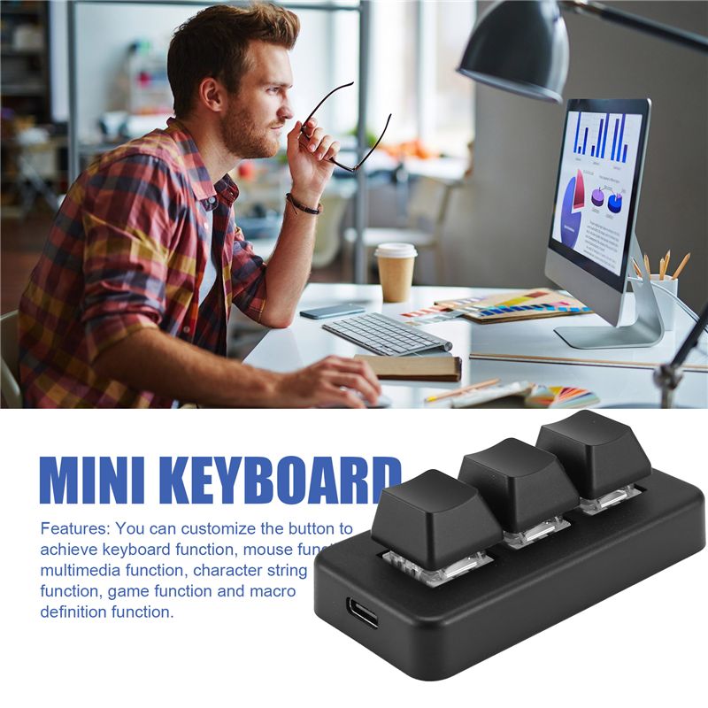 MK321 Progammable Macro Mini K - Gaming Keyboard Mechanical avaliação e preço