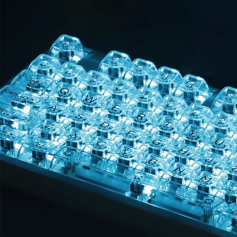132 Keys Crystal Transparent K - Keyboard Gaming Transparent avaliação e preço