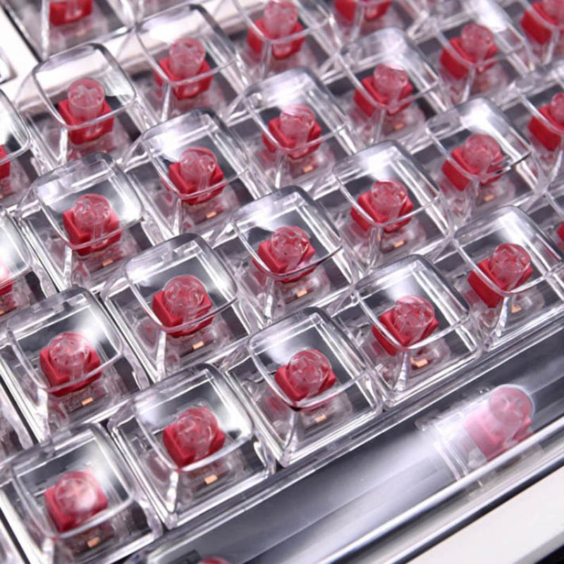 132 Keys Crystal Transparent K - Keyboard Gaming Transparent avaliação e preço
