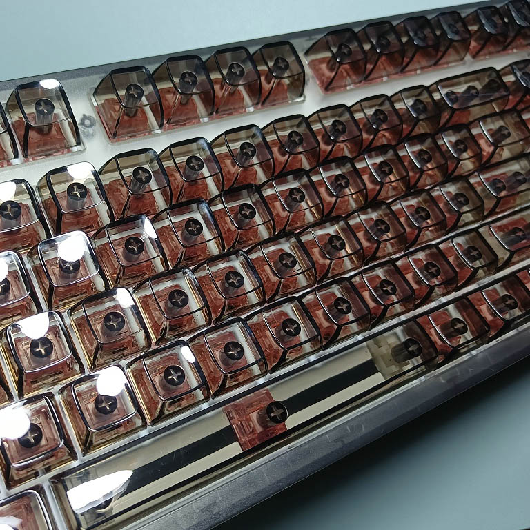 132 Keys Crystal Transparent K - Keyboard Gaming Transparent avaliação e preço