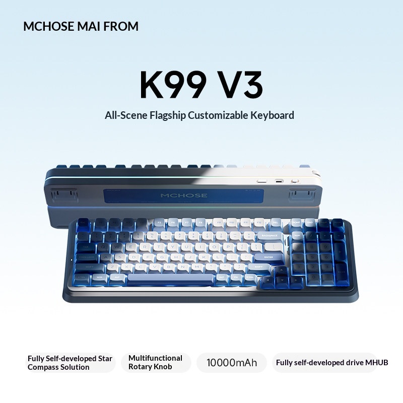 MCHOSE K99 V3 Customizable Mec - Gaming Keyboard Bluetooth avaliação e preço
