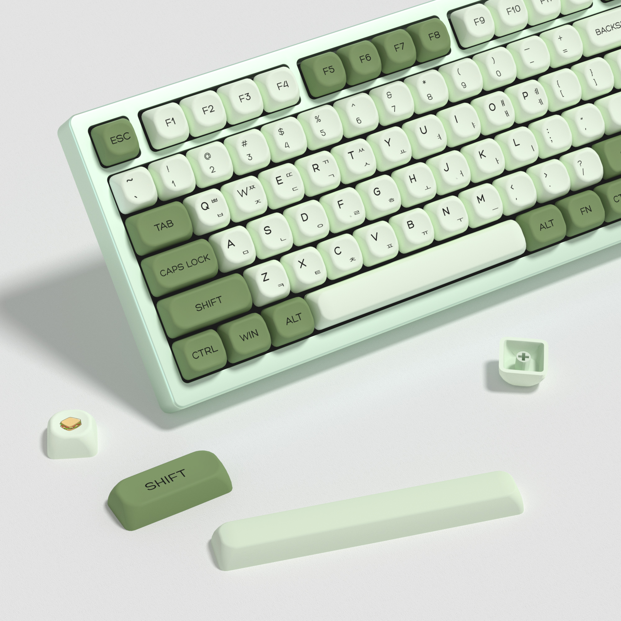 KBDiy Matcha Korean Keycap Gre - Gaming Keyboard Number Pad avaliação e preço