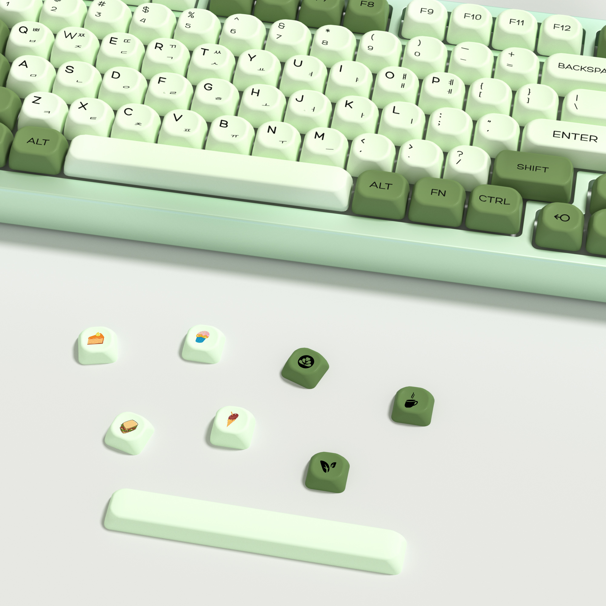 KBDiy Matcha Korean Keycap Gre - Gaming Keyboard Number Pad avaliação e preço