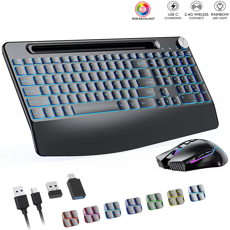 2.4G&Type-C Wireless Keyboard  - Gaming Keyboard No Rgb avaliação e preço