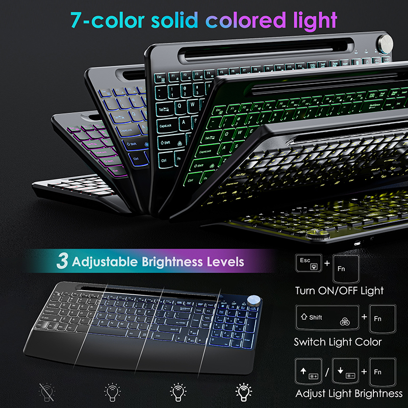 2.4G&Type-C Wireless Keyboard  - Gaming Keyboard No Rgb avaliação e preço