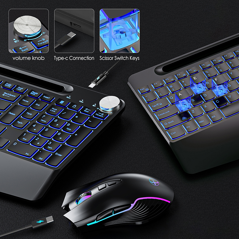 2.4G&Type-C Wireless Keyboard  - Gaming Keyboard No Rgb avaliação e preço