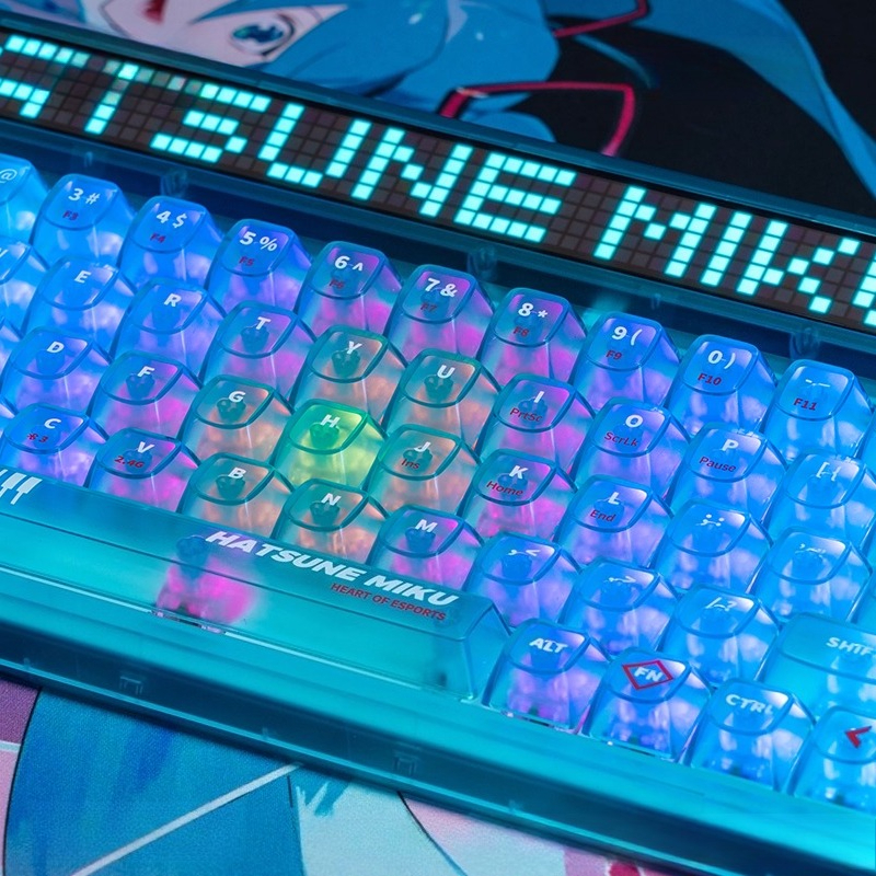 Anime Hatsune Miku Series Mech - Gaming Keyboard Mechanical Wireless avaliação e preço
