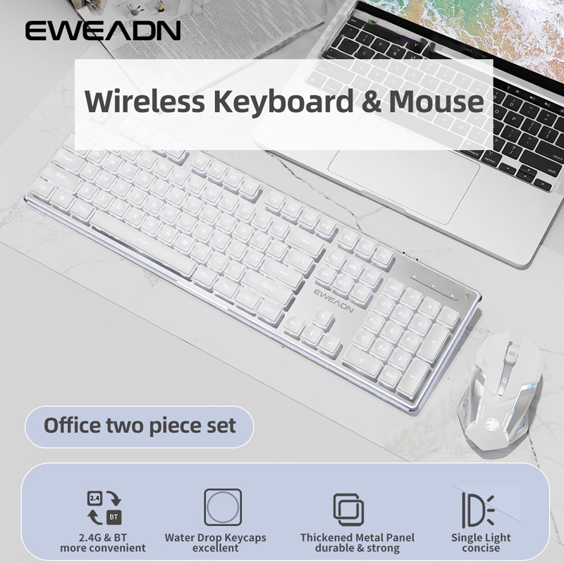 EWEADN V3 wireless Silent Offi - Gaming Keyboard Mouse Wireless avaliação e preço
