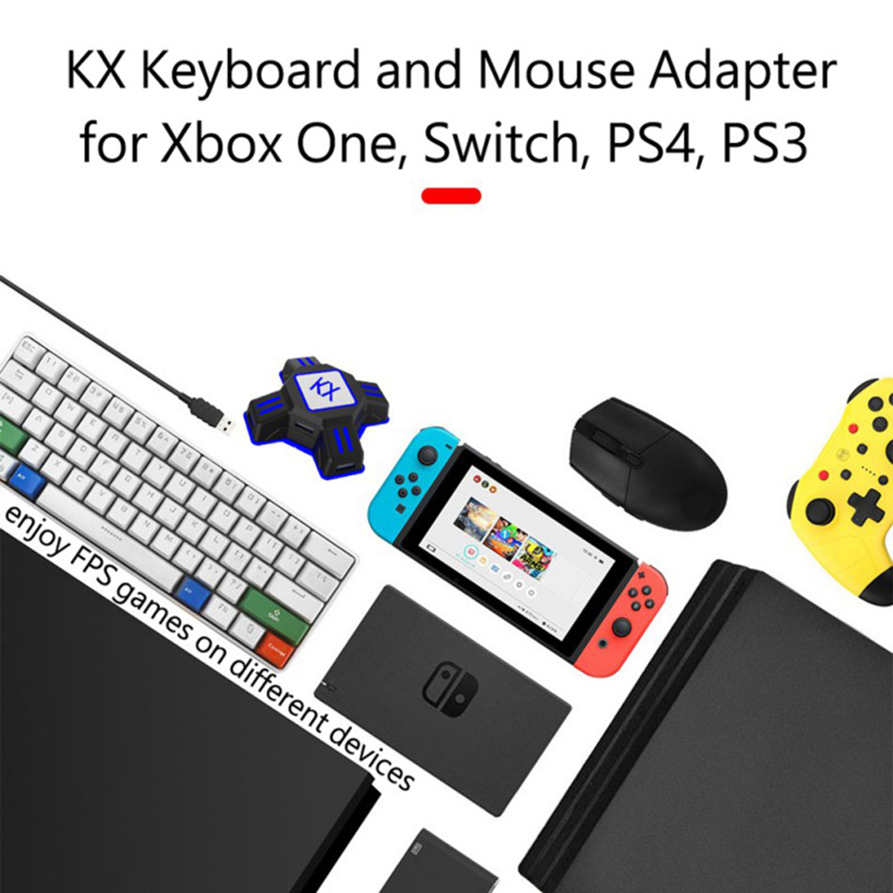 KX Adapter for PS4 Controller  - Gaming Keyboard And Mouse For Xbox avaliação e preço