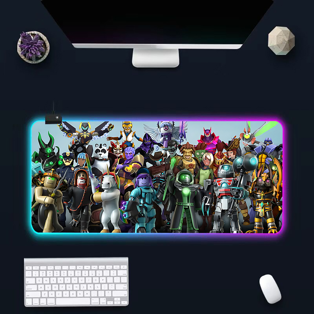 Hot game R-robloxs Cartoon RGB - Gaming Keyboard No Rgb avaliação e preço