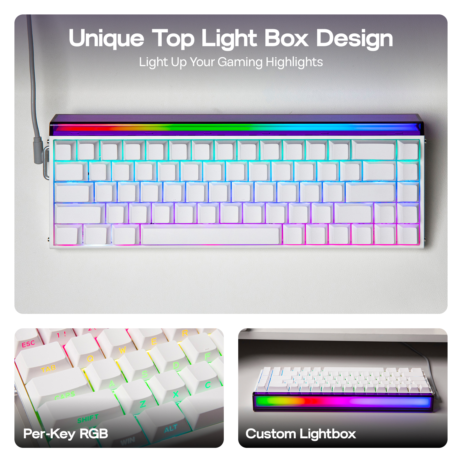 AULA Hero68 HE 65% ANSI QWERTY - Gaming Keyboard Hall Effect Switches avaliação e preço