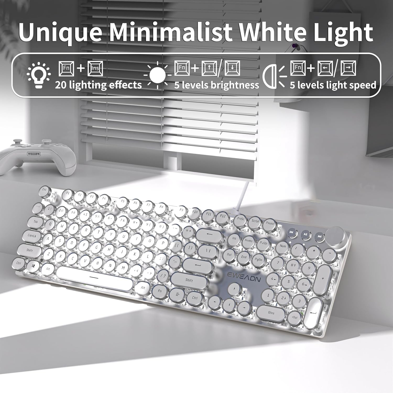 EWEADN Wired Mechanical Keyboa - Gaming Keyboard Mechanical avaliação e preço