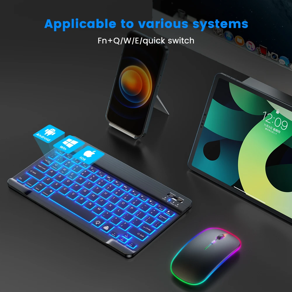 READ YYEAH RGB Backlit Bluetoo - Gaming Keyboard Bluetooth avaliação e preço