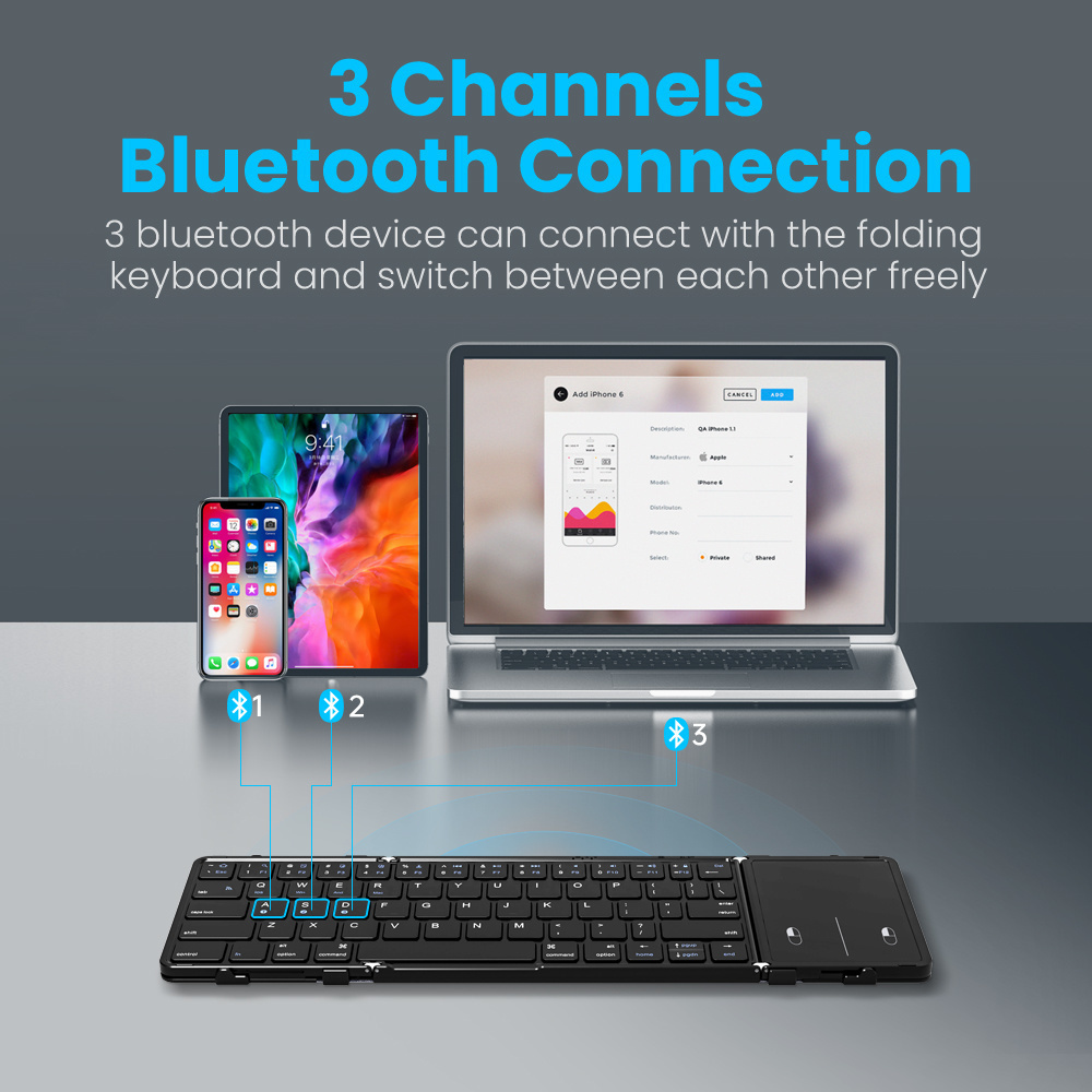 BOW Korea/Russia Wireless Fold - Gaming Keyboard Number Pad avaliação e preço