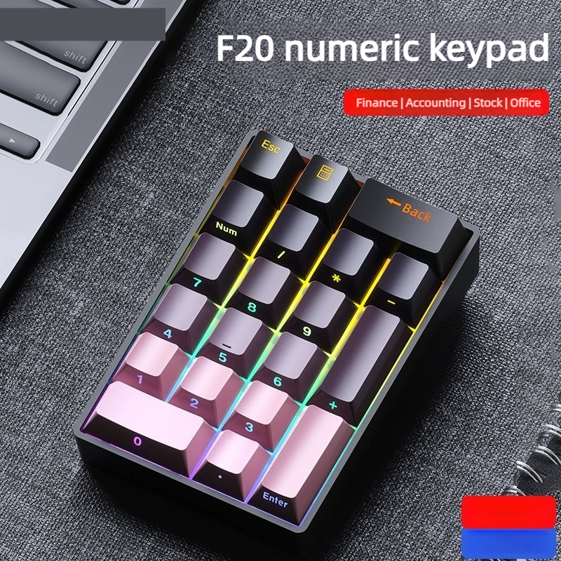 F20 20 Keys Pad Mechanical Num - Gaming Keyboard Number Pad avaliação e preço