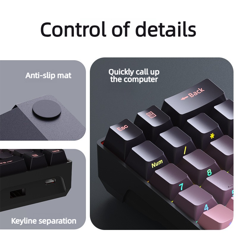 F20 20 Keys Pad Mechanical Num - Gaming Keyboard Number Pad avaliação e preço