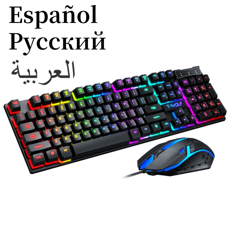 Spanish Keyboard with Spanish  - Gaming Keyboard Budget avaliação e preço
