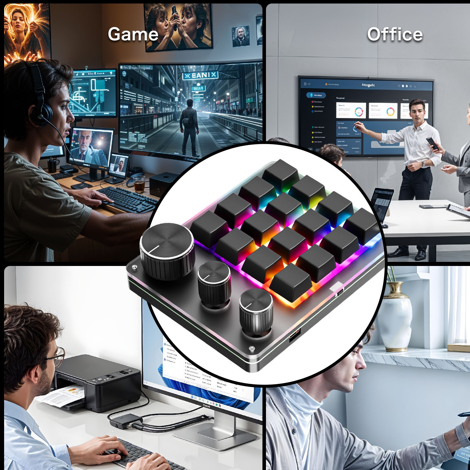 16 Keys 2.4G Customize Mechani - Gaming Keyboard Bluetooth avaliação e preço