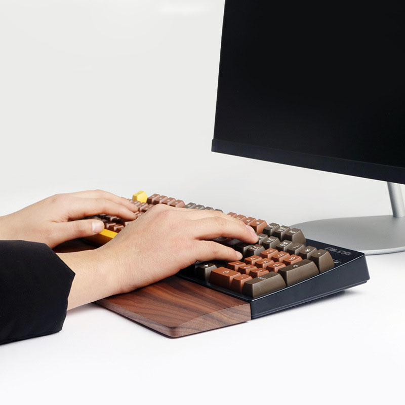 One-Hand Oak Walnut Wooden Key - Gaming Keyboard Number Pad avaliação e preço