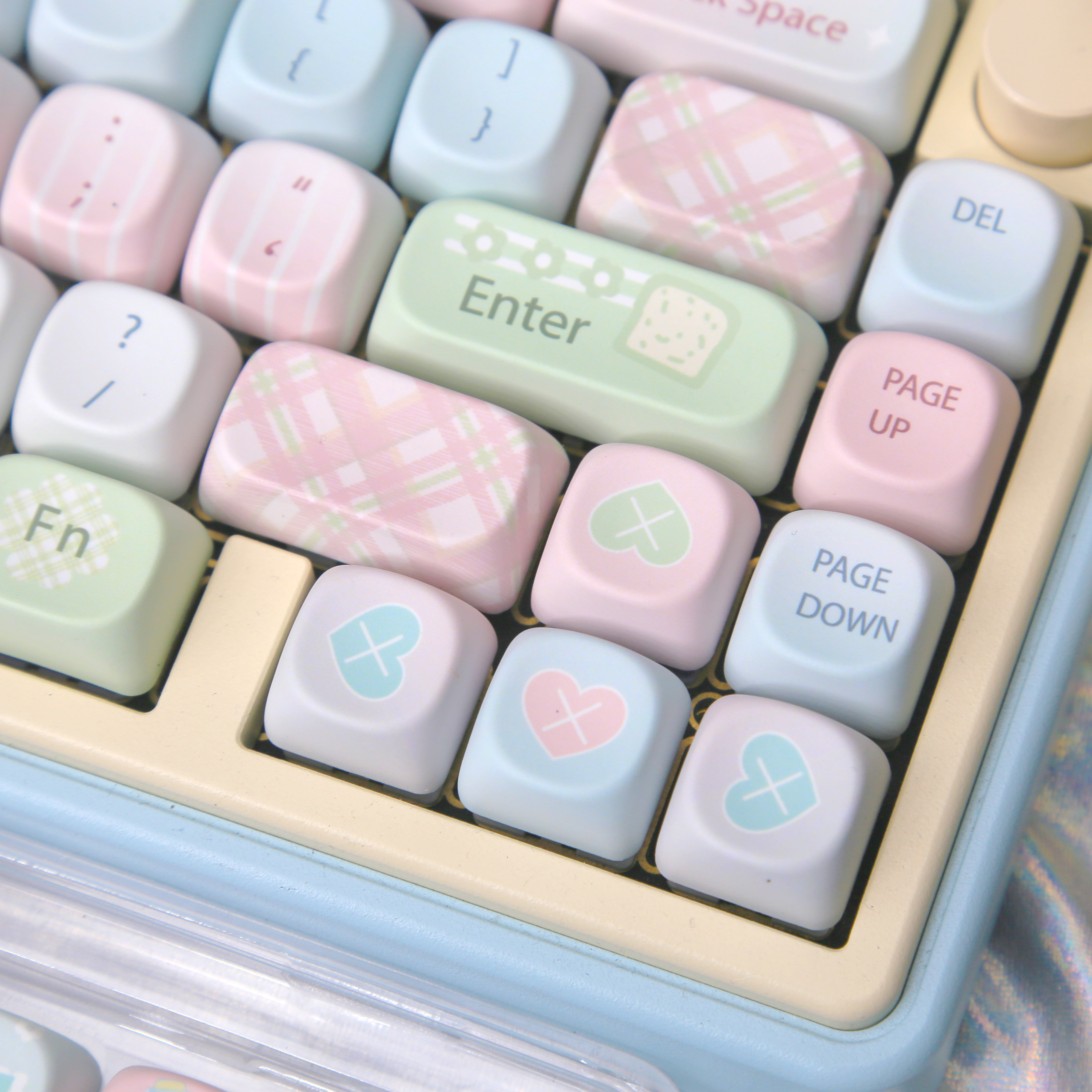 Cute Sweet Pastel MOA Keycaps  - Gaming Keyboard Blue avaliação e preço