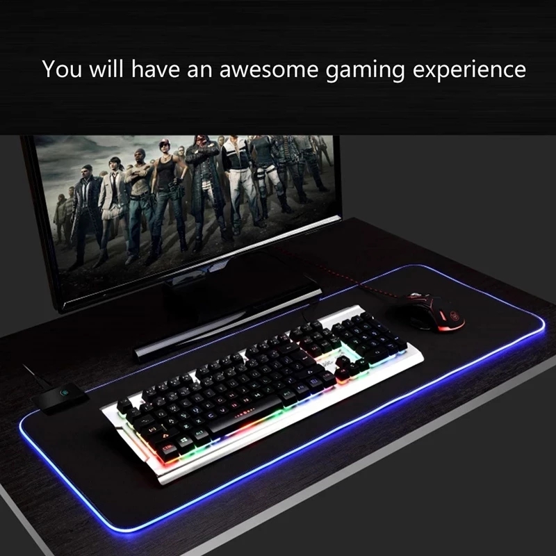 LED Light Mousepad RGB Keyboar - Gaming Keyboard No Rgb avaliação e preço