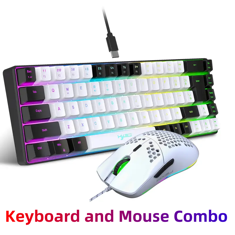 Ergonomic 68-Key Mini Wired Ke - Gaming Keyboard And Mouse For Xbox avaliação e preço