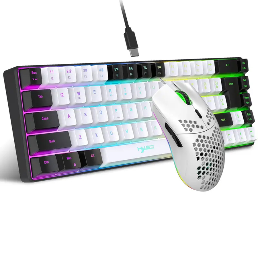 Ergonomic 68-Key Mini Wired Ke - Gaming Keyboard And Mouse For Xbox avaliação e preço