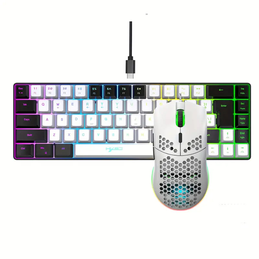Ergonomic 68-Key Mini Wired Ke - Gaming Keyboard And Mouse For Xbox avaliação e preço