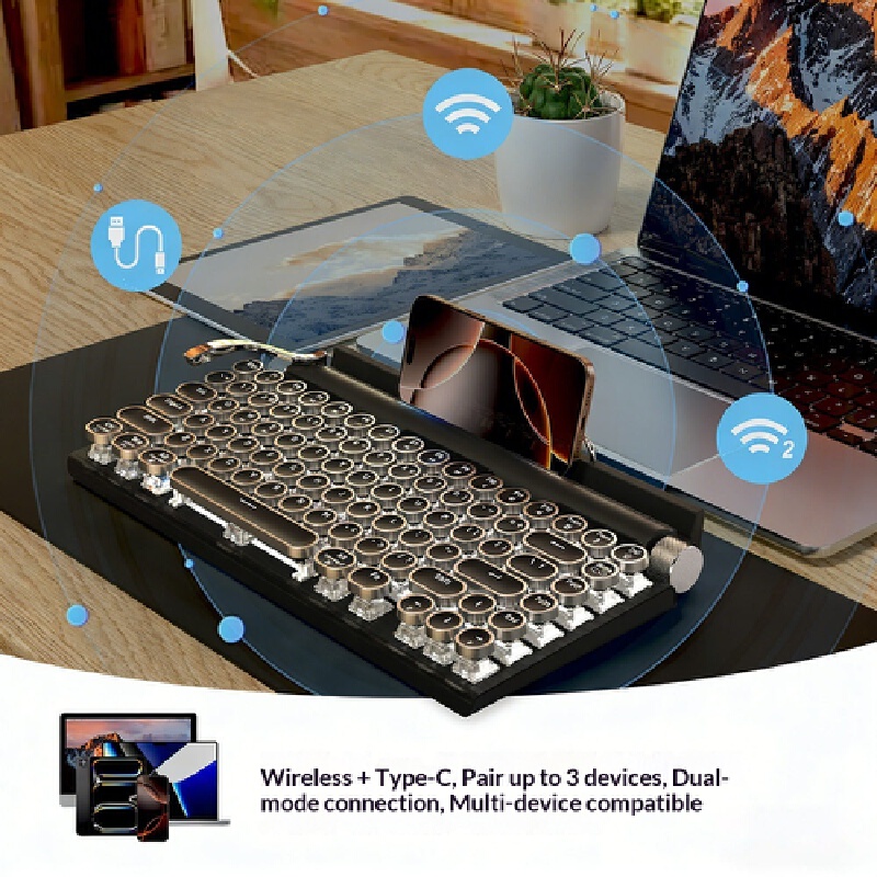 Wireless Mechanical Keyboard,  - Gaming Keyboard Not Typing avaliação e preço