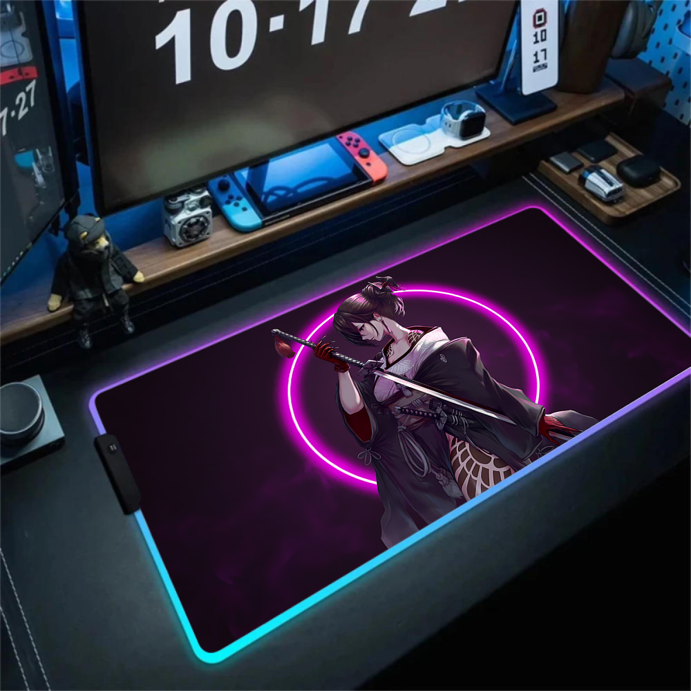 Anime Girl Mousepad Gaming Mou - Gaming Keyboard No Rgb avaliação e preço