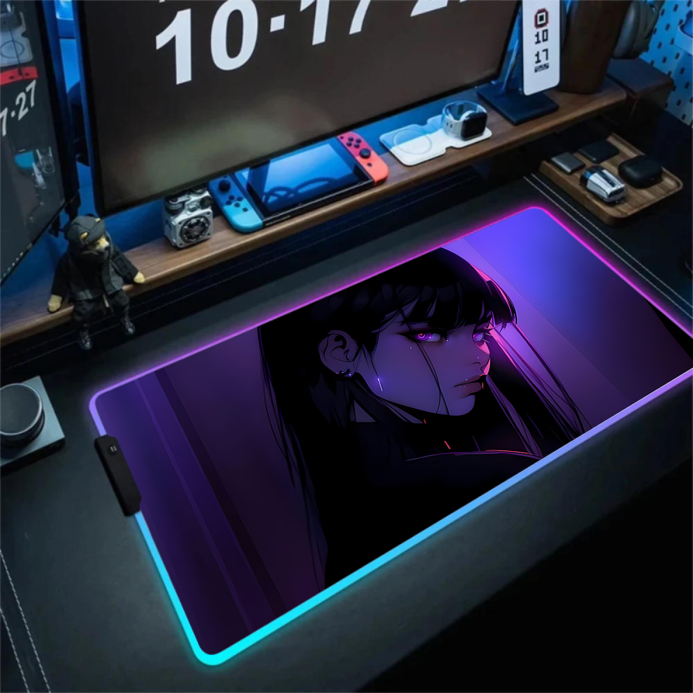 Anime Girl Mousepad Gaming Mou - Gaming Keyboard No Rgb avaliação e preço