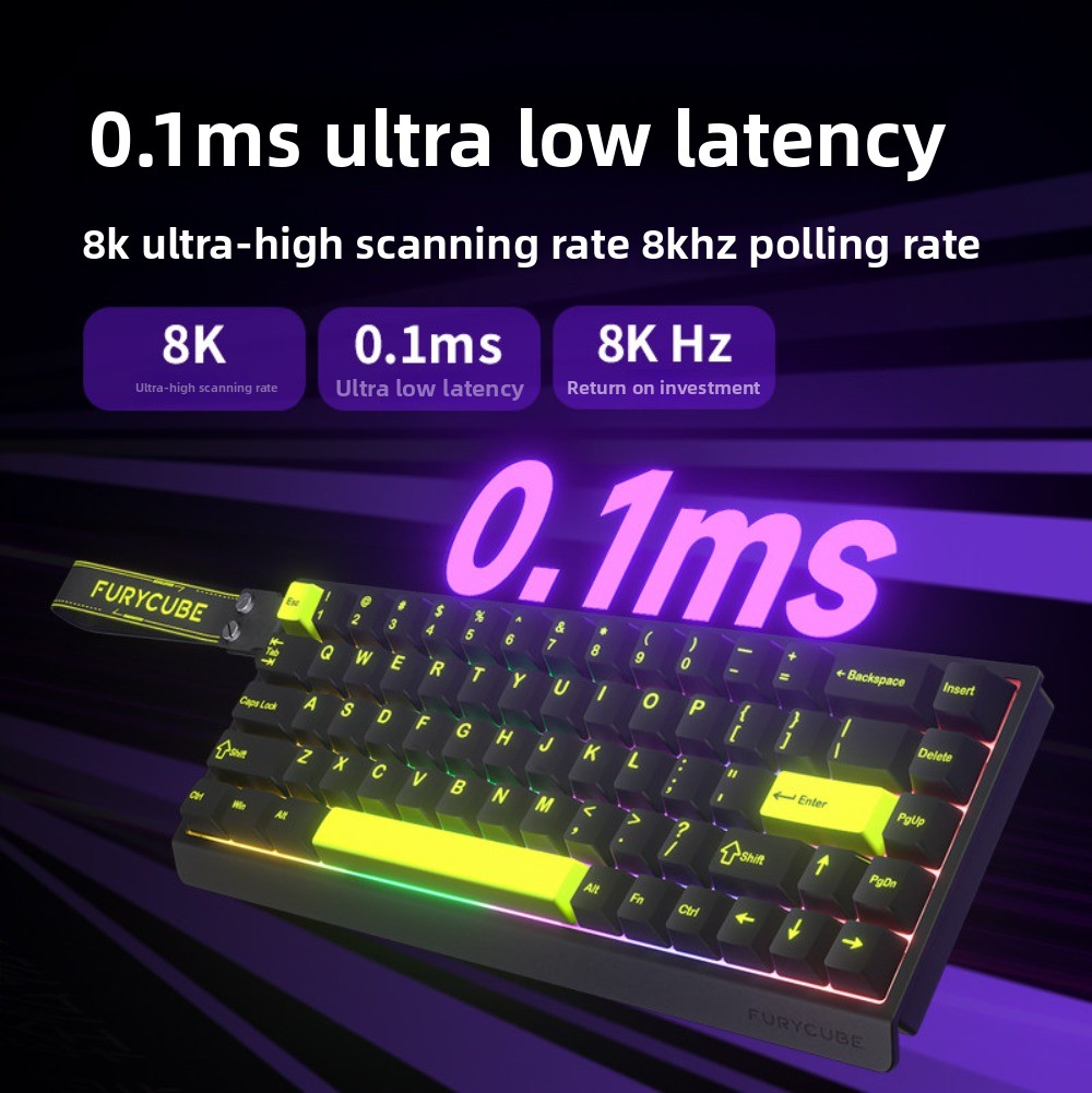 FURYCUBE M68HE Magnetic Switch - Gaming Keyboard Hall Effect Switches avaliação e preço