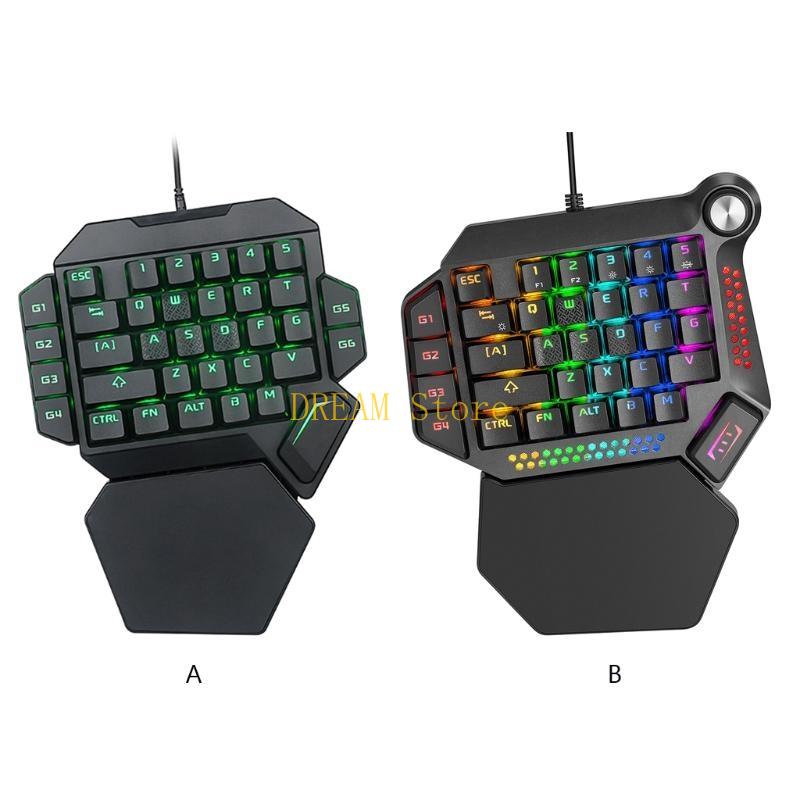 Single Hand RGB Luminous Backl - Gaming Keyboard Best avaliação e preço