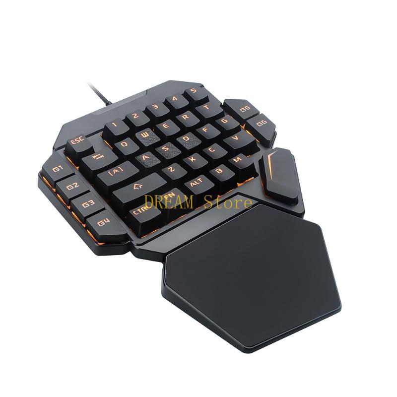 Single Hand RGB Luminous Backl - Gaming Keyboard Best avaliação e preço