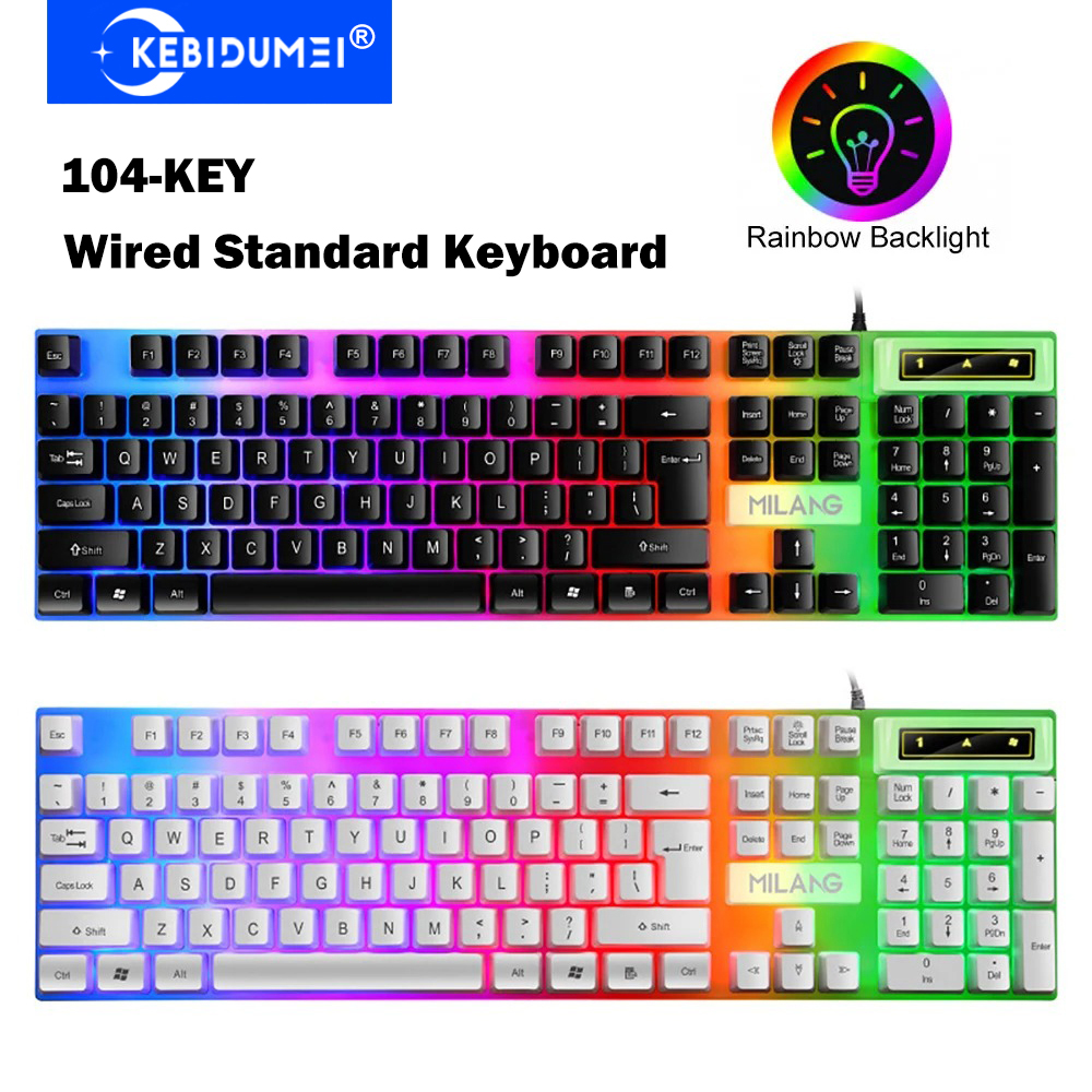 KEBIDUMEI USB Wired Keyboard R - Gaming Keyboard Budget avaliação e preço