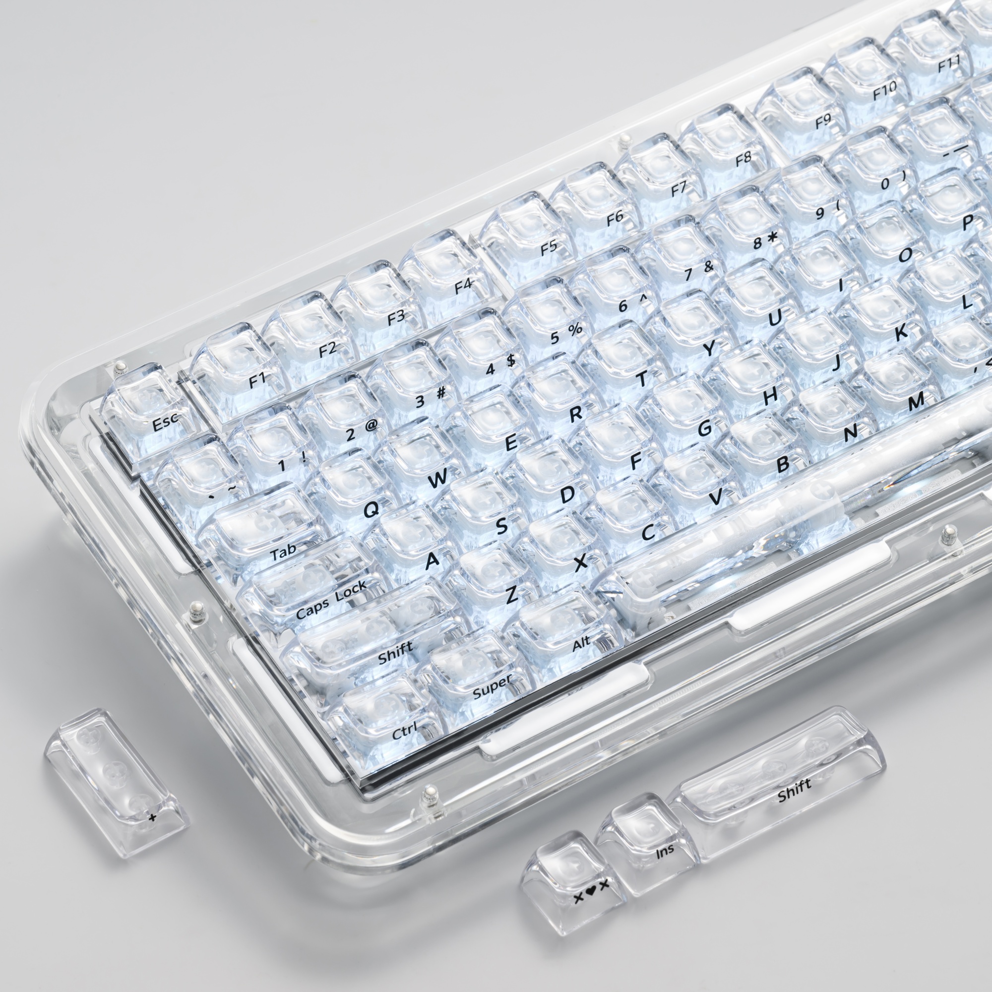 XVX Crystal Transparent SA Pro - Gaming Keyboard No Rgb avaliação e preço