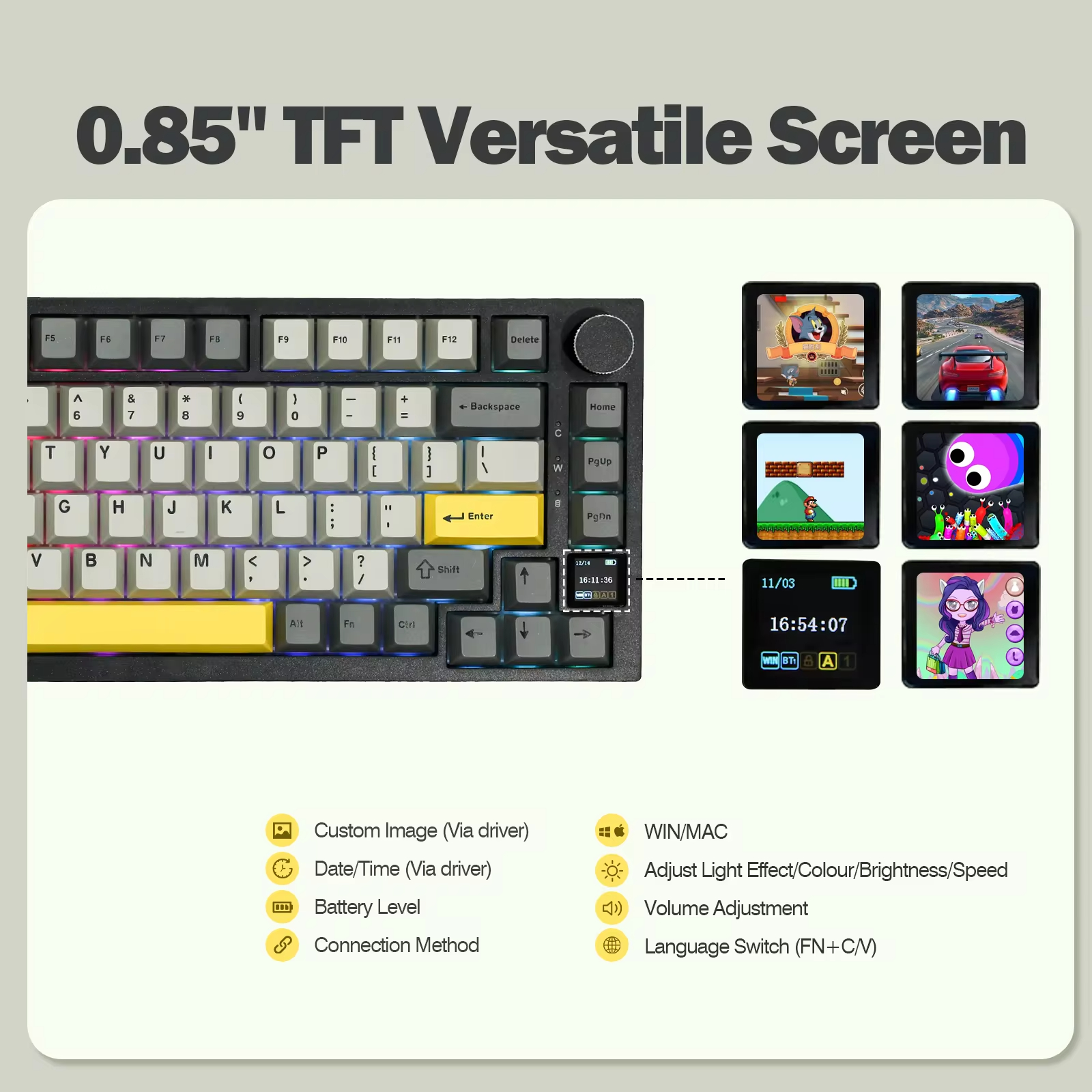 Ajazz AK820 Pro 75% Gasket-mou - Gaming Keyboard Mobile avaliação e preço