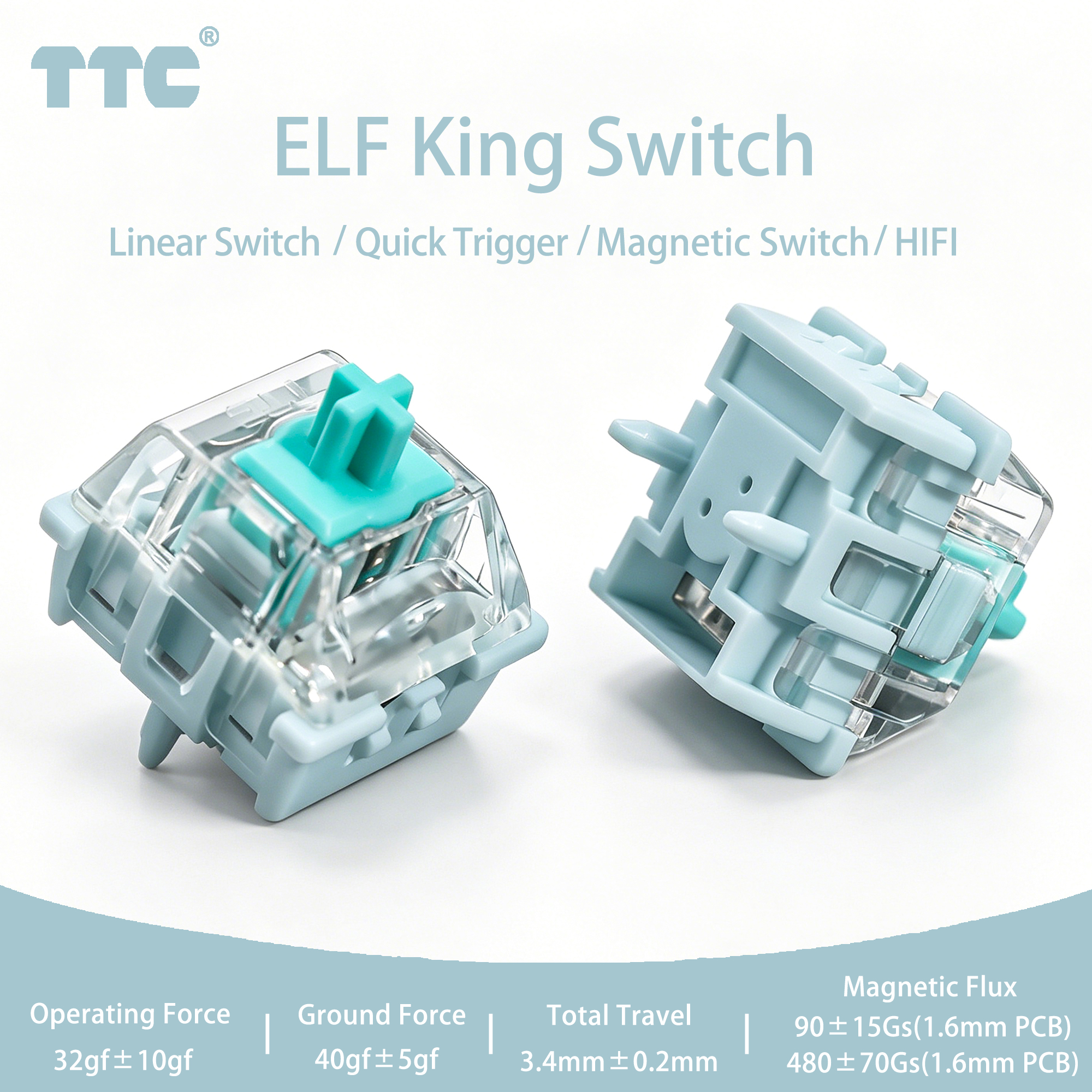 TTC ELF King Magnetic Switches - Gaming Keyboard No Rgb avaliação e preço