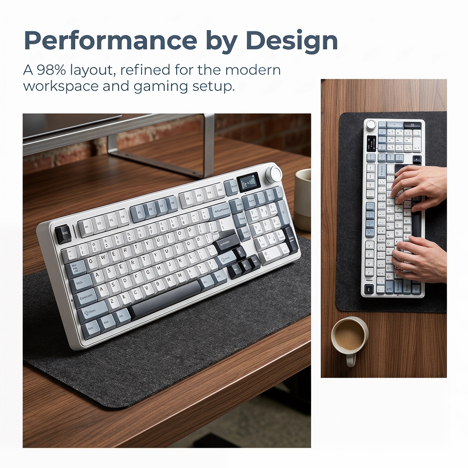 New AULA F99 Max Gasket Mechan - Gaming Keyboard Mechanical Wireless avaliação e preço